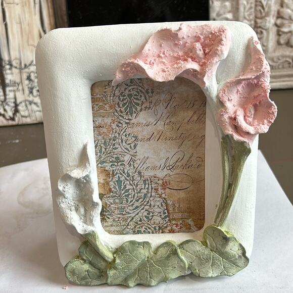 Calla Lily  3 X 5 Hand Painted Picture Frame Decor - Picture 8 of 8